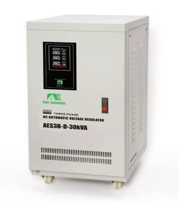 30KVA 3-Phase Servo Voltage Stabilizer 240v-456v