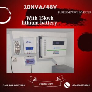 10Kva/48 solar inverter installation with 15KWH Lithium ion Battery and 16 units of 450 watts solar panels 10Kva/48 solar inverter installation with 15KWH Lithium ion Battery and 16 units of 450 watts solar panels