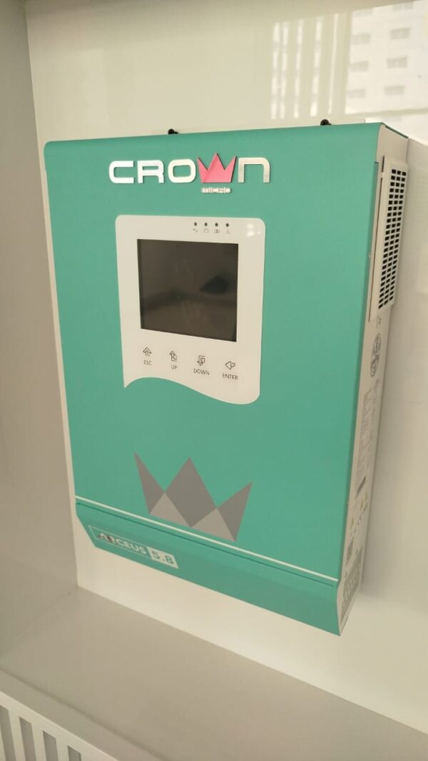 Crown 5.8kva/24v Hybrid Inverter With 100Ahms Mppt charge controller.